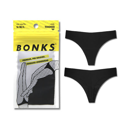 Bonks Black Magic Seamless Thong O/S-0