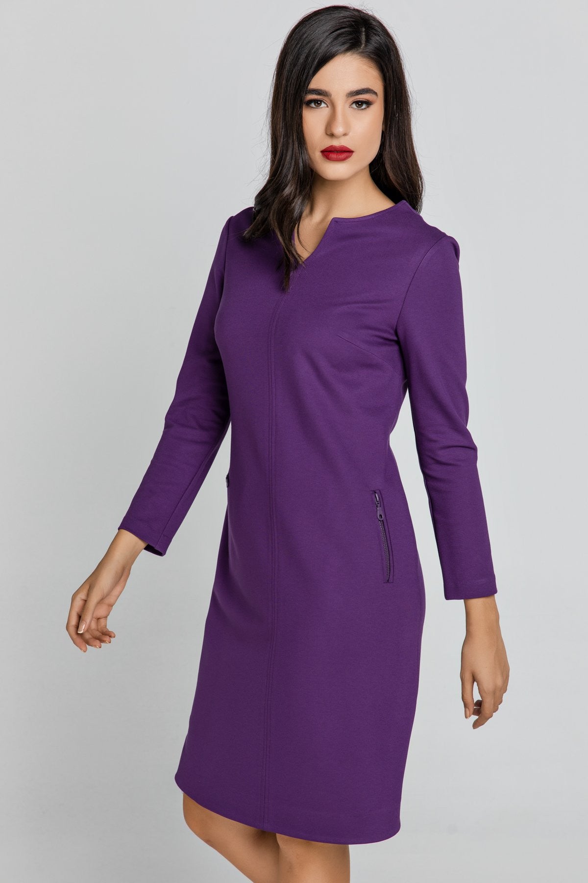 Mauve Sack Dress by Conquista-2