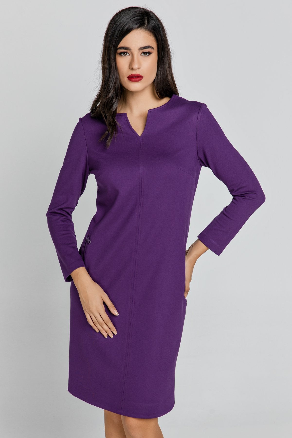 Mauve Sack Dress by Conquista-1